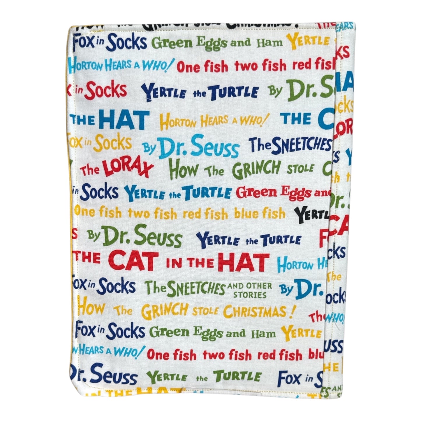 Notebook Cover - Dr. Seuss Composition Notebook Cover – Reusable Fabric Book Cover for School, Teachers & Student