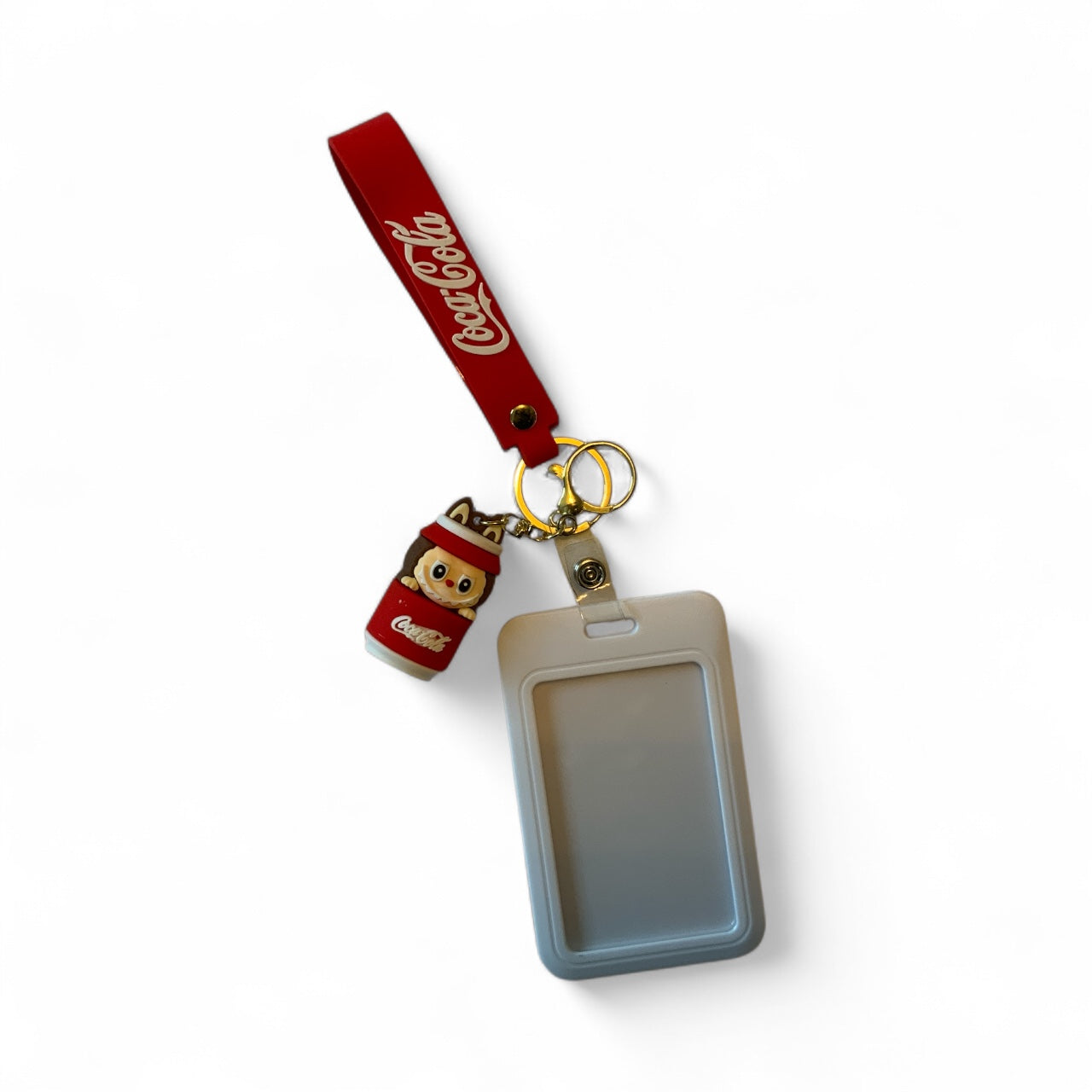 Labubu Character ID Holder with Keychain – Cute Anime Lanyard & Card Case Set – Kawaii Accessory Gift for Teens, Students & Collectors