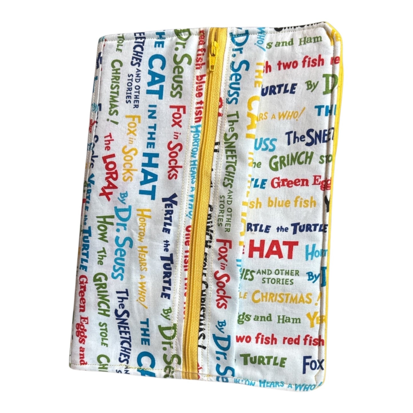 Notebook Cover - Dr. Seuss Composition Notebook Cover – Reusable Fabric Book Cover for School, Teachers & Student