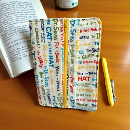 Notebook Cover - Dr. Seuss Composition Notebook Cover – Reusable Fabric Book Cover for School, Teachers & Student