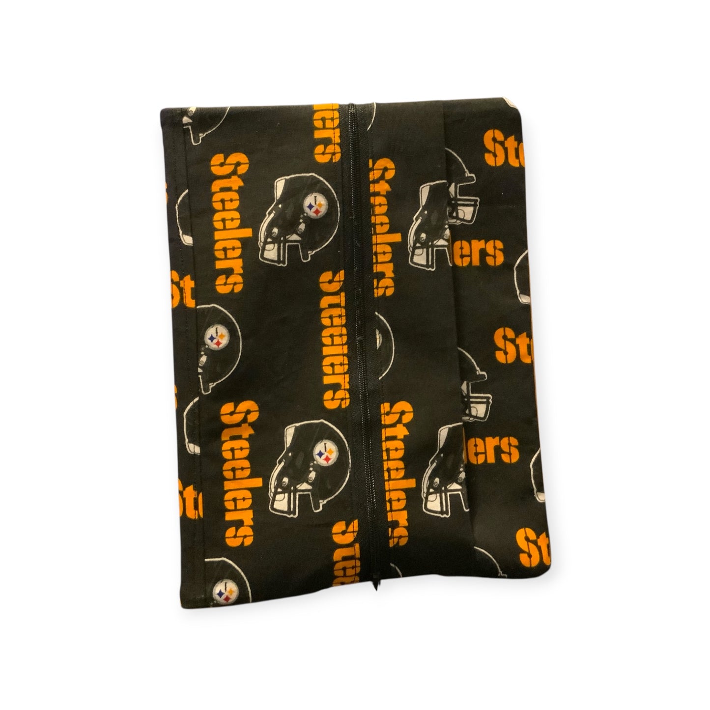 Pittsburgh Steelers Composition Notebook Cover | NFL Team Fabric Book Cover | Reusable Washable School Supply | Steelers Fan Gift | Sports Stationery