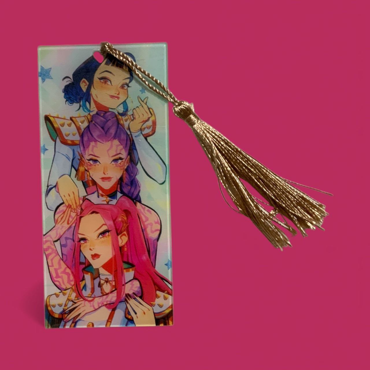 Bookmark | K-Pop Saja Boys & Demon Huntrix Demon Hunters Acrylic Bookmark | Anime-Inspired Pop Culture Bookmark | Cute Durable Gift for Readers & Collectors