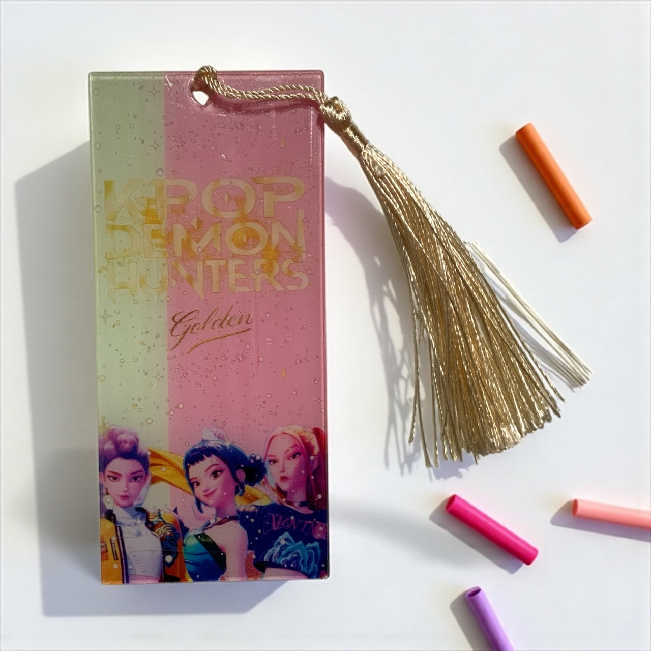 Bookmark | K-Pop Saja Boys & Demon Huntrix Demon Hunters Acrylic Bookmark | Anime-Inspired Pop Culture Bookmark | Cute Durable Gift for Readers & Collectors