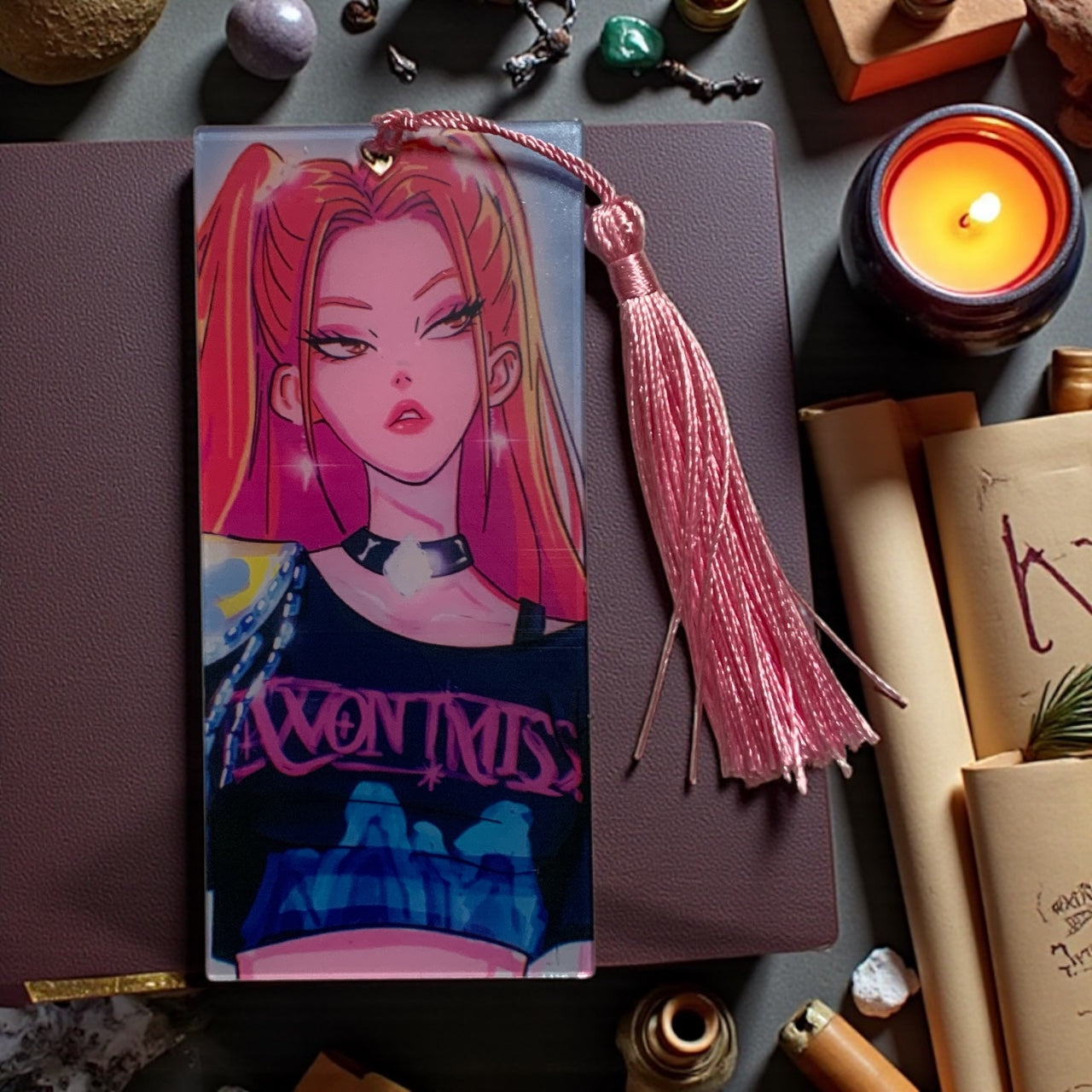 Bookmark | K-Pop Saja Boys & Demon Huntrix Demon Hunters Acrylic Bookmark | Anime-Inspired Pop Culture Bookmark | Cute Durable Gift for Readers & Collectors