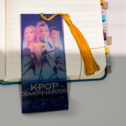 Bookmark | K-Pop Saja Boys & Demon Huntrix Demon Hunters Acrylic Bookmark | Anime-Inspired Pop Culture Bookmark | Cute Durable Gift for Readers & Collectors