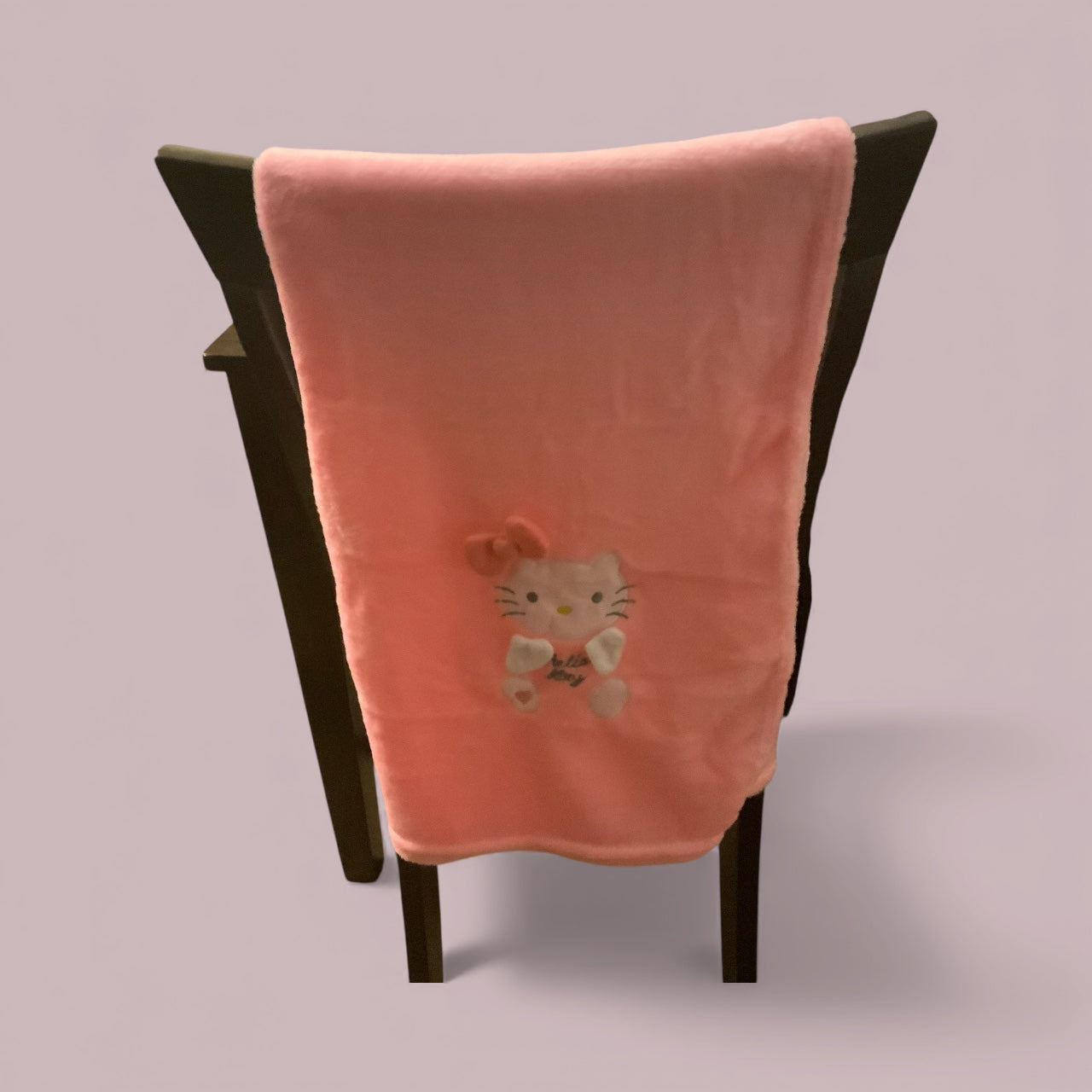 Hello Kitty Pink Plush Baby Blanket 27x43 | Soft Fleece Toddler Throw | Cute Cartoon Blanket for Girls | Kawaii Nursery Decor | Cozy Kitty Gift