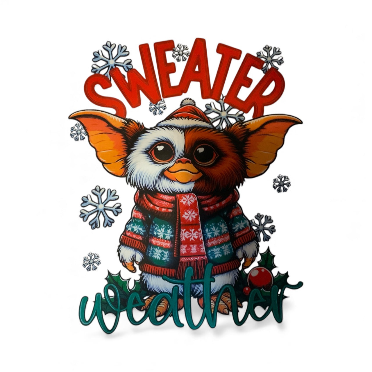 Sweater Weather Sweatshirt | Cute Winter Gizmo Sweatshirt | Cozy Christmas Crewneck | Funny Holiday Sweater | 80s Movie Fan Gift | Winter Outfit Top
