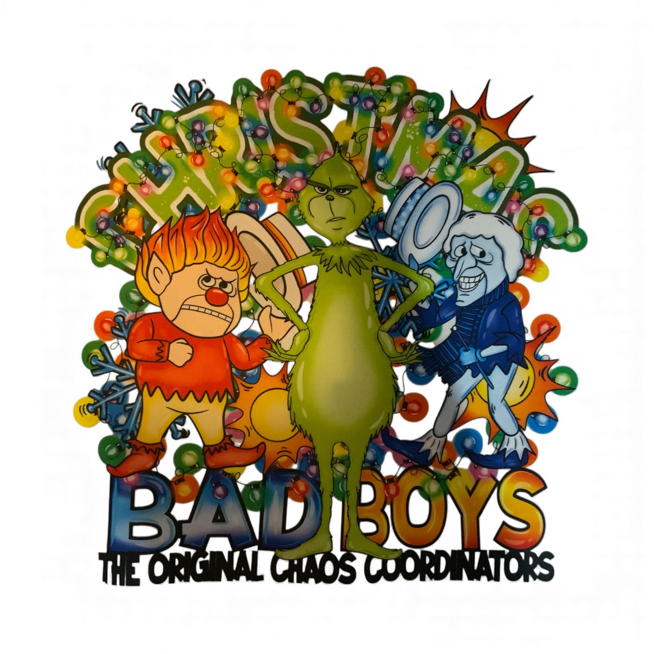 Christmas Bad Boys Sweatshirt | Funny Holiday Crewneck | Grinch Heat Miser Snow Miser Shirt | Chaos Coordinators Christmas Sweater | Cozy Gift for Fans