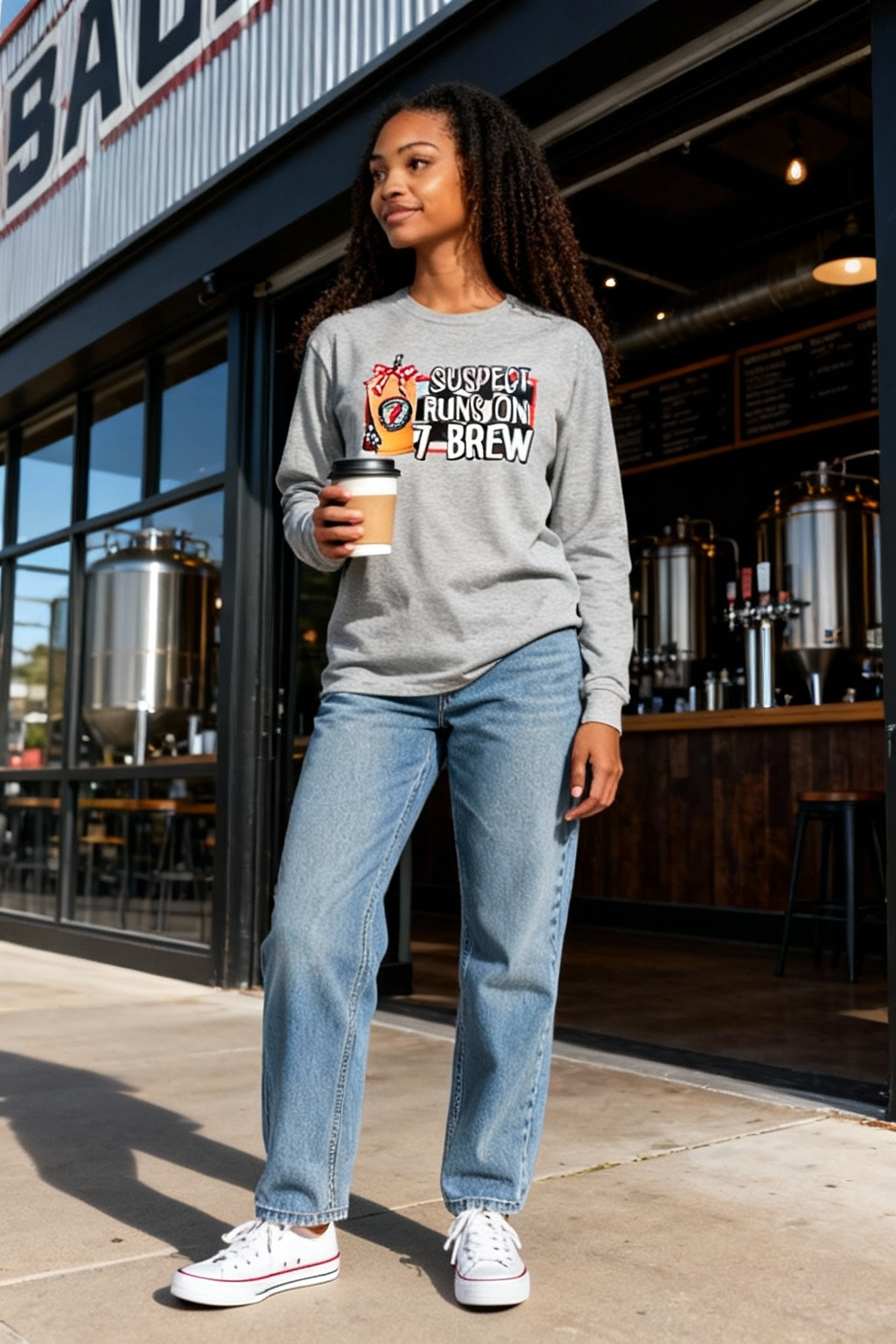Fuel your day in comfort and style — because every coffee lover knows the real secret: we run on brew! ☕