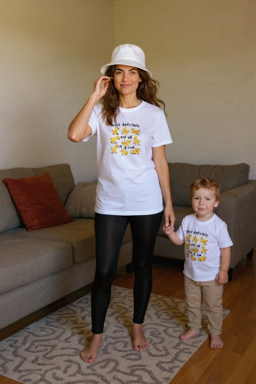 Most Definitely Not All in a Row Duck Shirt – Funny Duck Graphic Tee – Cute Animal Humor T-Shirt, Relatable Gift for Moms, Teachers & Friends