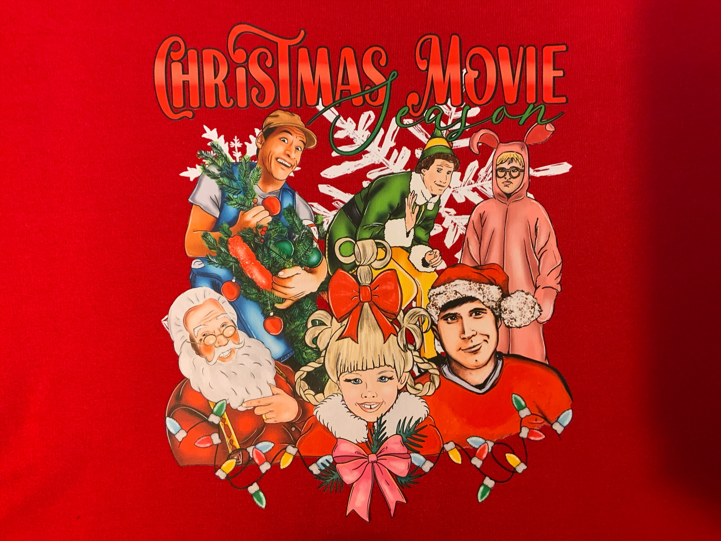 Christmas Movie Season Sweatshirt | Funny Holiday Crewneck | Classic Christmas Movie Characters Shirt | Cozy Festive Unisex Top