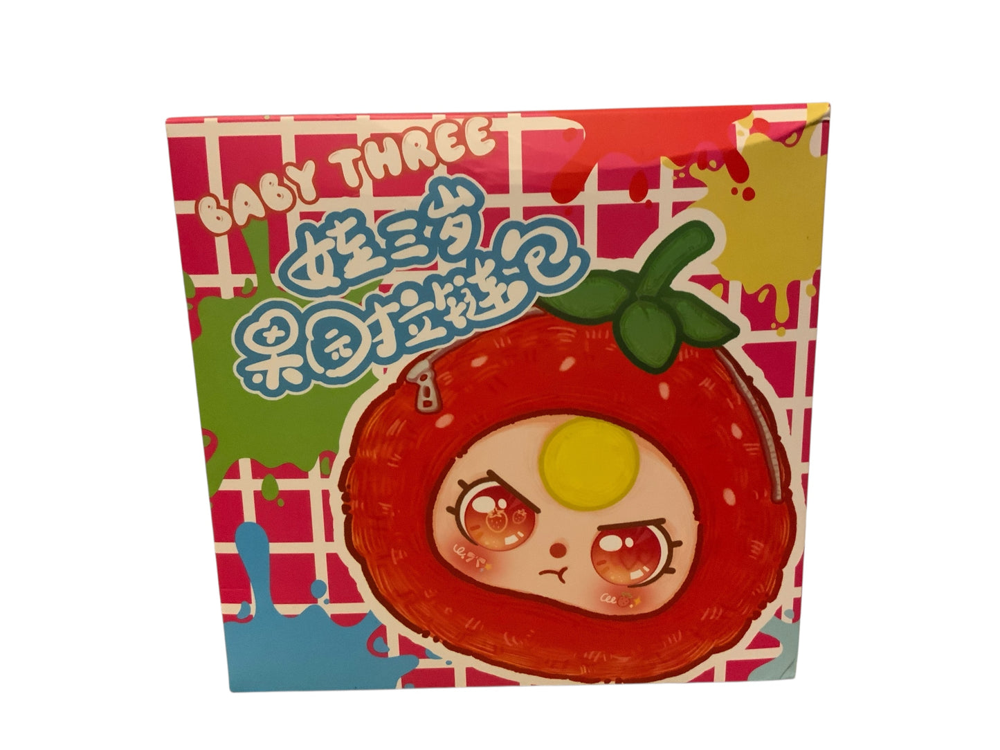 Baby Three 3-Year-Old Orchard Zipper Bag Blind Box Series | Fruit-Scented Plush Keychain & Mini Zipper Pouch | Cute Collectible Gift