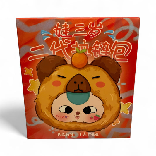 Baby Three Together Series 2nd Generation Zipper Bag Blind Box – 1 Random Plush Zipper Bag Collectible