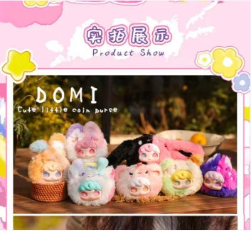 Authentic DOMI Pinpin World Plush Blind Box – Set of 2 Bunny Plush Toys | Dream Factory Collectible Plush Figures for Kawaii & DOMI Fans