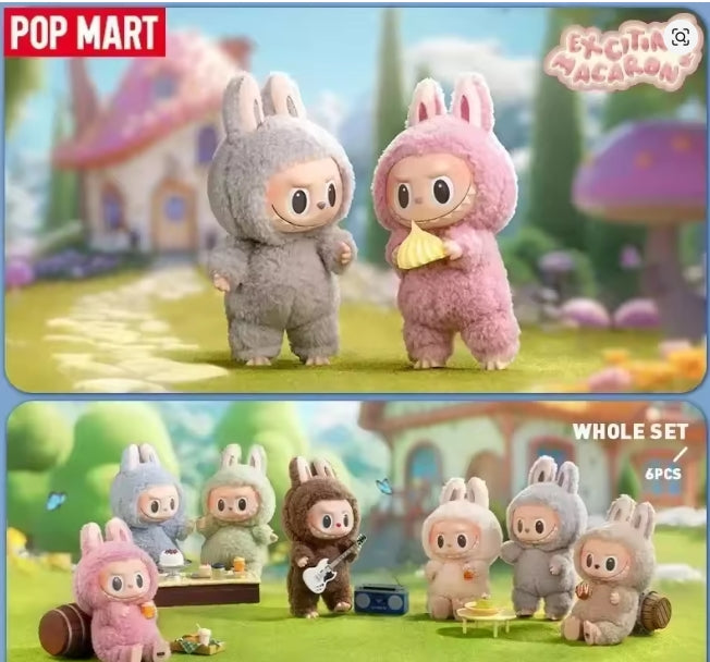 Pop Mart x The Monsters Exciting Macaron Blind Box – Labubu Collectible Figure | Cute Designer Toy Mystery Box