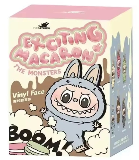 Pop Mart x The Monsters Exciting Macaron Blind Box – Labubu Collectible Figure | Cute Designer Toy Mystery Box
