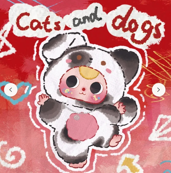 Baby Cats & Dogs Plush Blind Box Series – Mystery Mini Pet Plushies Collectible Gift