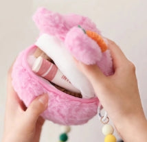 Liila Bunny Pink Plush Character Art – Cute Kawaii Rabbit Costume Collectible Print