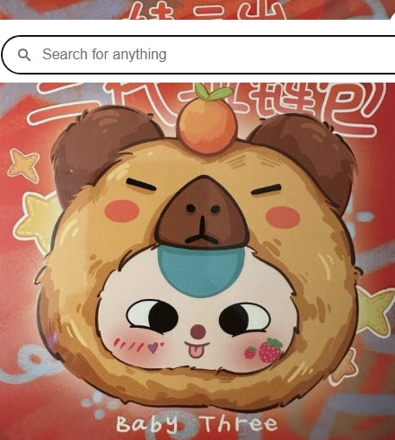 Baby Three Together Series 2nd Generation Zipper Bag Blind Box – 1 Random Plush Zipper Bag Collectible